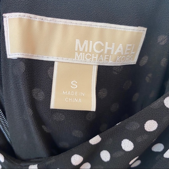 Michael Kors Simple Polka Dot Tiewrap Jumpsuit - Picture 4 of 5